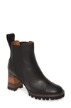 See By Chloé Mallory Pull-on Bootie In Black