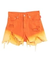 Denimist Denim Shorts In Orange