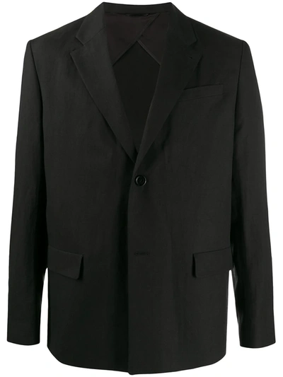 Filippa K M. Hugh Linen Blazer In Black