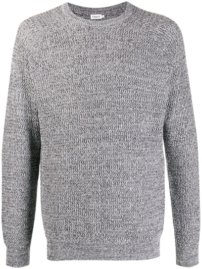 Filippa K M Sergio Textured Knit Jumper In Blue