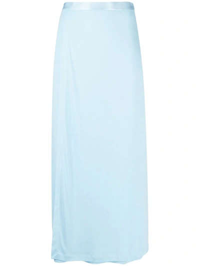 Filippa K Viola Straight Skirt In Pale Blue