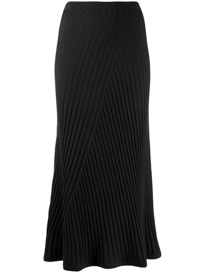 Filippa K Fay Ribbed Skirt In Black