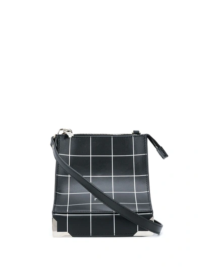 A-cold-wall* Check Print Shoulder Bag In Black