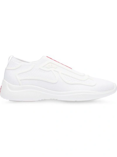 Prada Fabric Sneakers In White