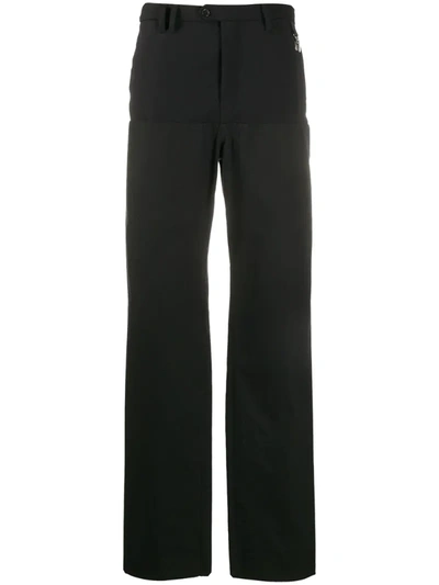 Raf Simons Brace Clip Wide-leg Trousers In Black