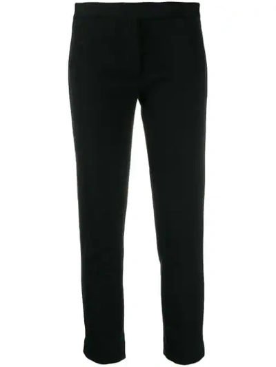 Ann Demeulemeester Cropped Straight Trousers In Black