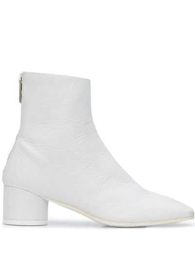 Mm6 Maison Margiela 6-heel Ankle Boots In White