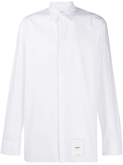 Maison Margiela Recycled Patch Padded Shirt Jacket In White