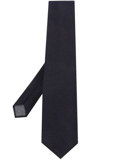 Pre-owned Gianfranco Ferre 1990s Textured Tie In Blue