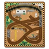 Melissa & Doug Construction Truck Rug - Ages 3+ In Brown