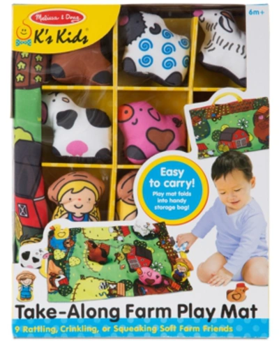 Melissa & Doug Take-along Farm Play Mat - Ages 6 Months+ In Multi
