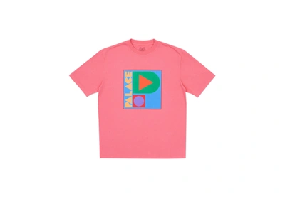 Pre-owned Palace  Geo P T-shirt Pink