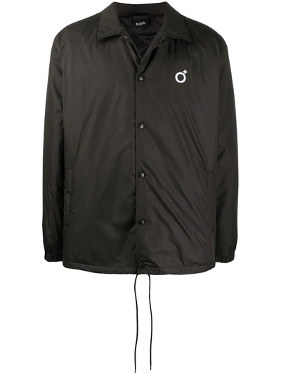 Blood Brother Popper Coach Jacket In Black