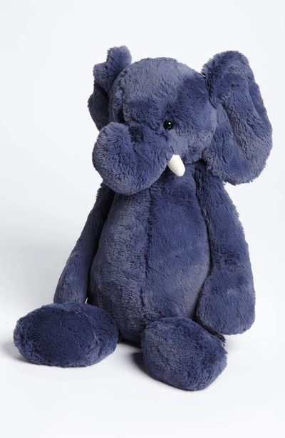 Jellycat Kids'  Bashful Elephant Stuffed Animal In Blue
