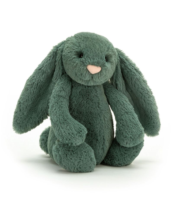 green stuffed bunny