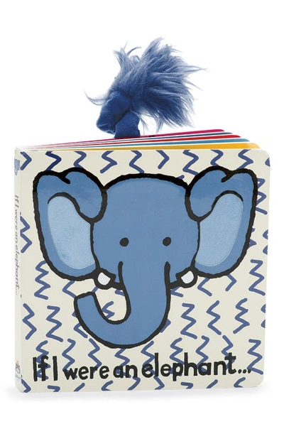 Jellycat Babies' 'if I Were An Elephant' Board Book In Blue