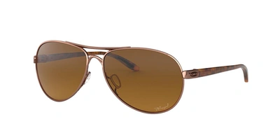 Oakley Feedback Sunglasses In Brown Gradient Polarized