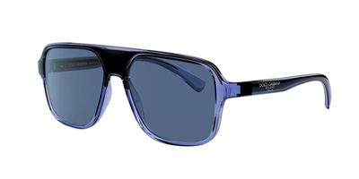 Dolce & Gabbana Dolce&gabbana Man Sunglasses Dg6134 In Dark Blue