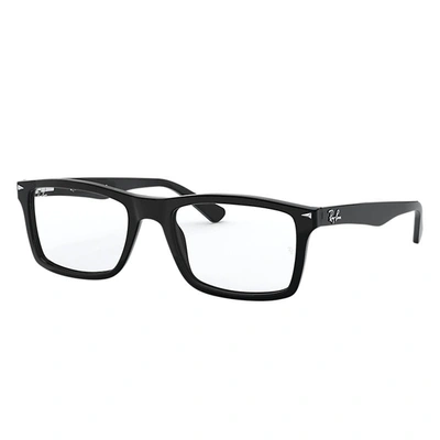 Ray Ban Rb5287 Eyeglasses Black Frame Clear Lenses 52-18