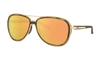 Oakley Split Time Prizm Rose Gold Aviator Sunglasses Oo4129-412914-58 In Brown
