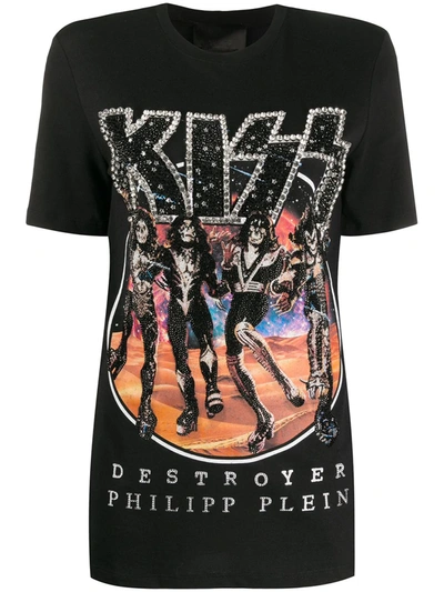 Philipp Plein X Kiss Destroyer T-shirt In Black