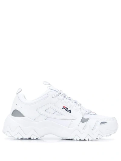 Fila Panelled Chunky Sole Trainers In White