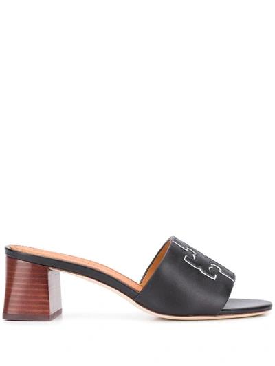 Tory Burch Ines Slide Mit Halbhohem Absatz In Black