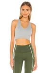 Free People X Fp Movement Free Throw Crop In Heather Grey