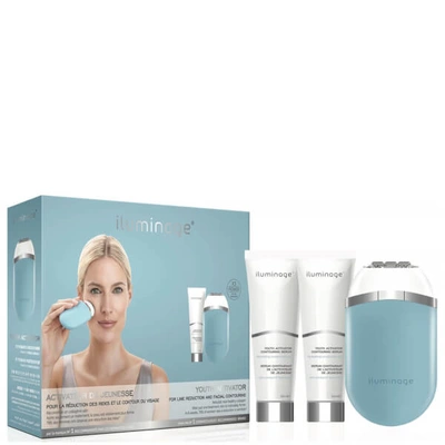 Iluminage Youth Activator Infrared Led Radio Frequency Anti-aging Device & 2 Youth Activator Serums 1 Kit