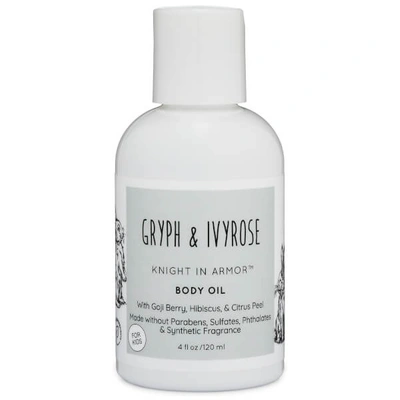 Gryph & Ivyrose Knight In Armor Juniper Citrus Body Oil, 4 Oz./ 118 ml