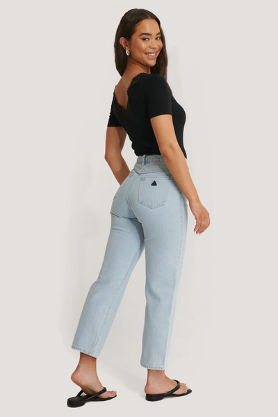 Abrand A Venice Straight Jeans - Blue In Bleached Stone