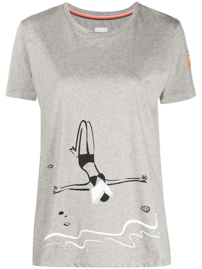 Paul Smith Printed T-shirt In Grey
