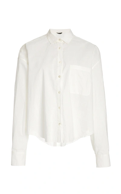 Atm Anthony Thomas Melillo Oversized Cotton Poplin Shirt In White