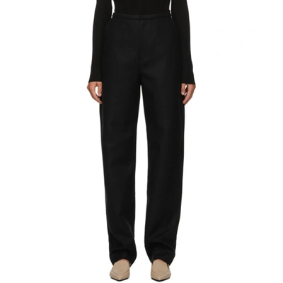 Totême Alaior High-waisted Tailored Trousers In 200 Black