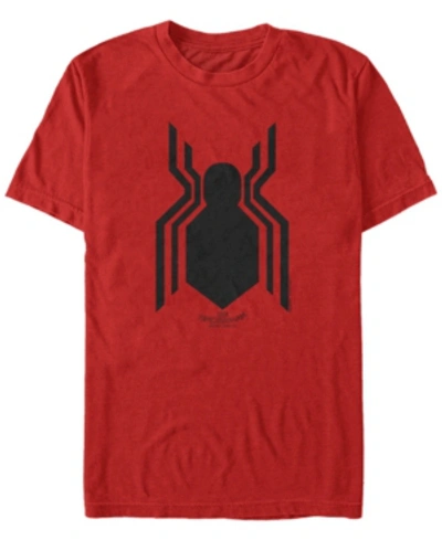 Marvel Men's Spider-man Homecoming Spider-man Logo Short Sleeve T-shirt In Red