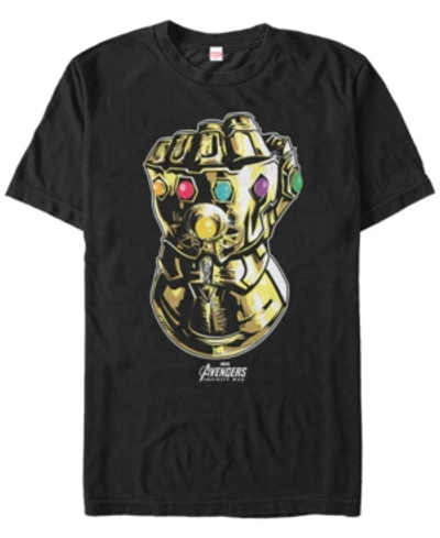 Marvel Men's Avengers Infinity War The Mighty Gauntlet Short Sleeve T-shirt In Black