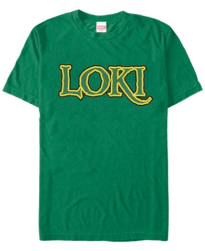 Marvel Men's Comic Collection Classic Loki Logo Short Sleeve T-shirt In Kelly