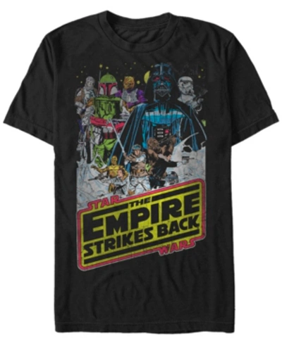 Star Wars Men's Classic Empire Strikes Back Short Sleeve T-shirt In Black