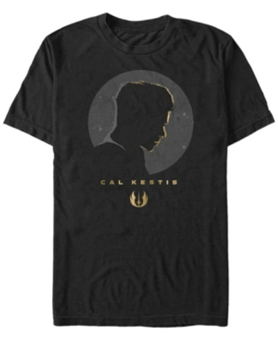 Star Wars Men's Jedi Fallen Order Cal Kestis Moonrise Silhouette T-shirt In Black