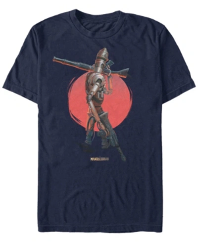 Star Wars Men's Mandalorian Red Sun Ig-11 T-shirt In Navy