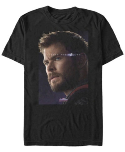 Marvel Men's Avengers Endgame Thor Avenge The Fallen, Short Sleeve T-shirt In Black