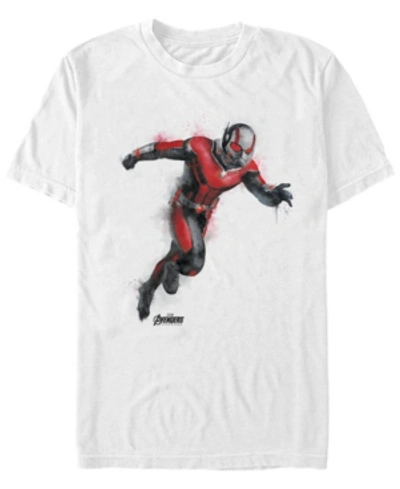 Marvel Men's Ant-man Painted Run, Short Sleeve T-shirt In White