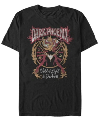 Marvel Men's Classic Comics Dark Phoenix, Short Sleeve T-shirt In Black
