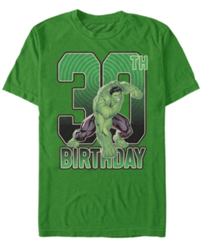 Marvel Men's  Hulk Smash 30th Birthday Short Sleeve T-shirt In Emerald