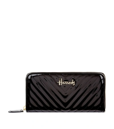 Harrods Christie Chevron Zip-around Wallet