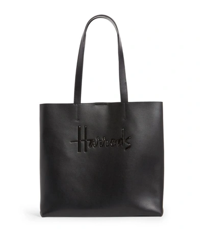 Harrods Medium Leather Kensington Tote Bag