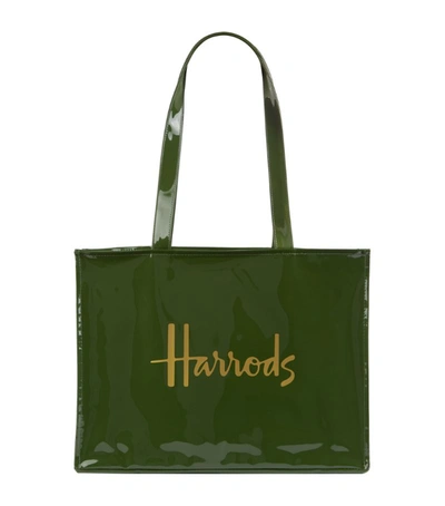 Harrods Logo Tote Bag In Green | ModeSens