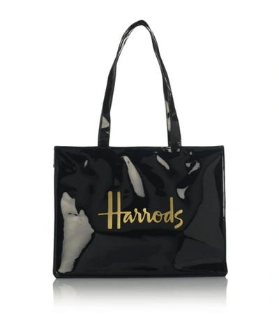 Harrods Logo Tote Bag In Black