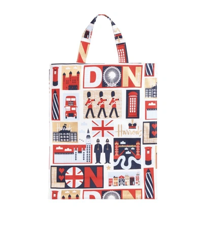 Harrods Medium Iconic London Shopper Bag