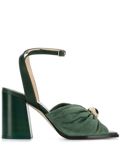 Jimmy Choo Jasie 85mm Sandals In Green